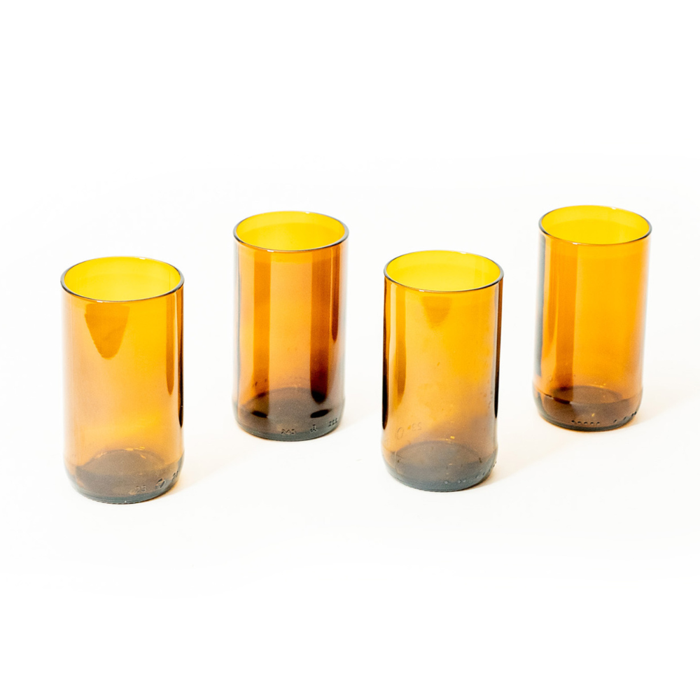 OL High Amber Glass / 4 pack 8oz