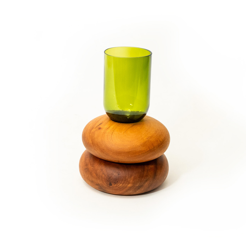 Maceta Stone - Colaboración con Itza Wood