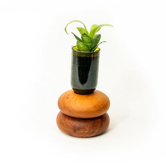 Maceta Stone - Colaboración con Itza Wood