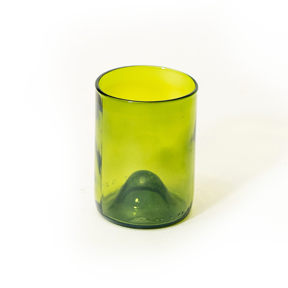 Olive Green Low Glass / 4 pack 350ml
